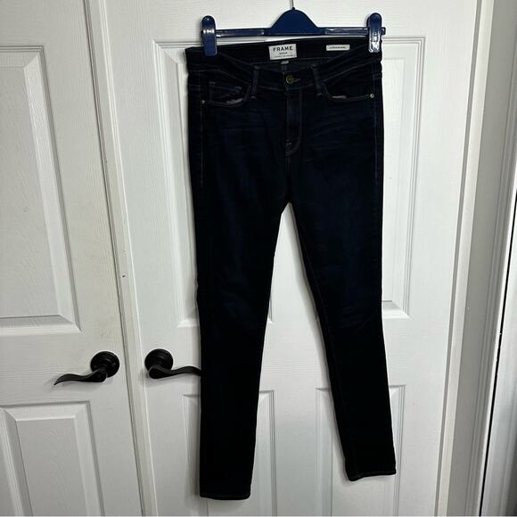 Frame Le Skinny Jeans Dark Denim size 30 600147 - Picture 3 of 9